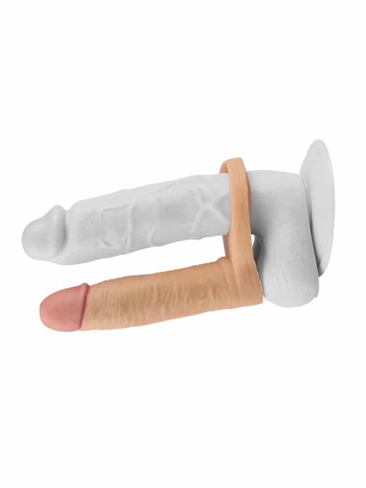 Vibrating Double Strap-On 5 Inch