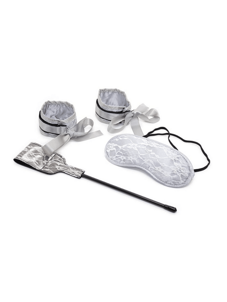 3 Piece Silver Bondage Kit