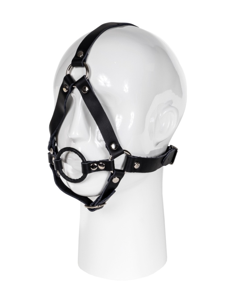 O-Ring Gag with Leather Strapping – Head Harness