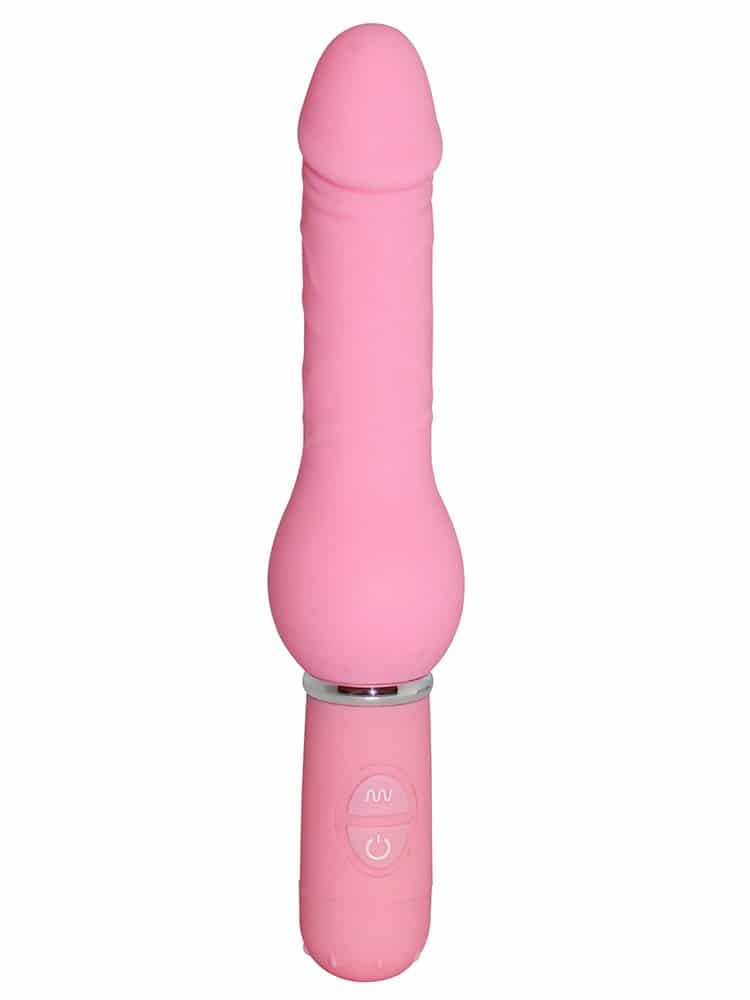 Pink Silicone Vibrating Dong 5.5 Inch