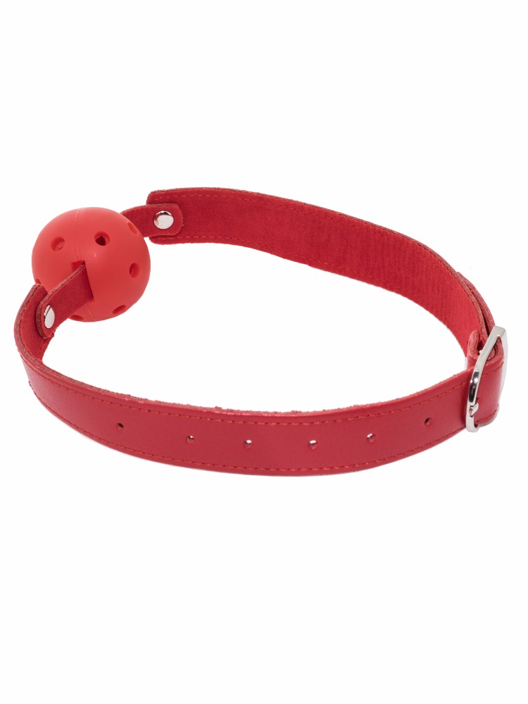Breathable Ball Gag with Leather Strap