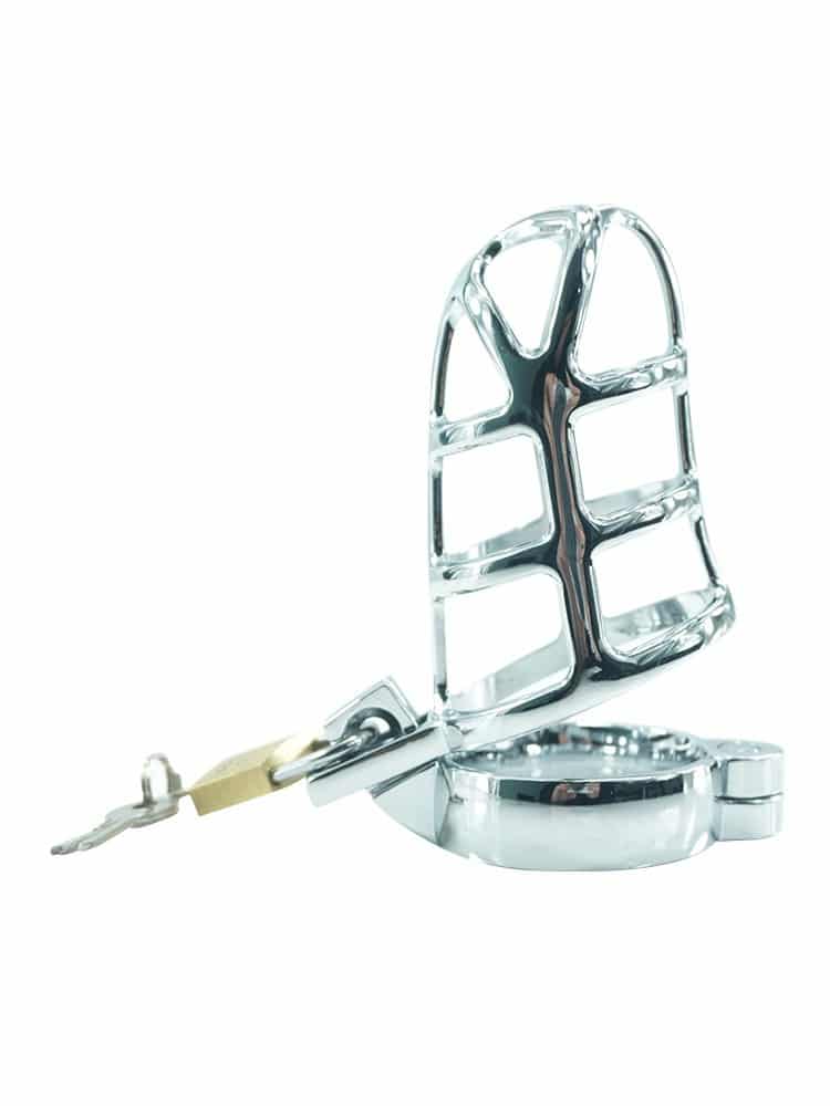 Men&apos;s Metal Chastity Cage Base Ring 50 mm