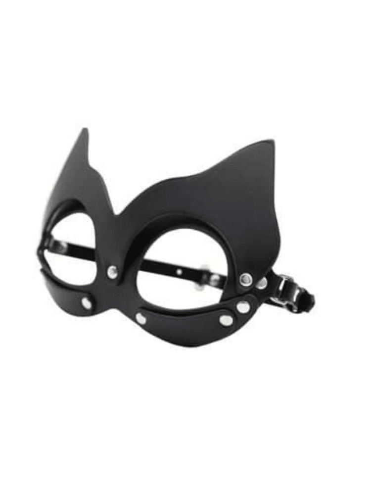 Sexy Black Cat Eye Mask with Ears Bondage and Fetish Play