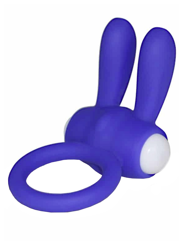 Rabbit Ears Cock Ring – 1-Speed Blue