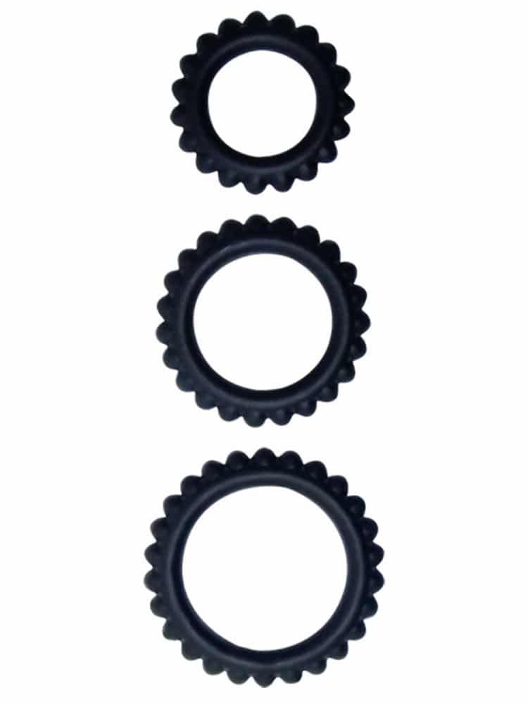 Bumpy Cock Ring Set (3 Pack)