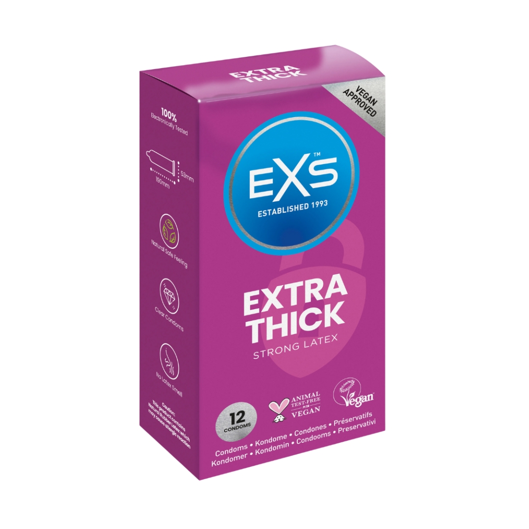 EXS Extra Thick Condoms – 12 Pack