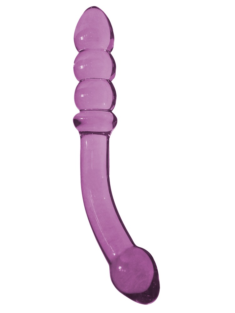Clear Curve Double Ended Dildo 8.5 Inch