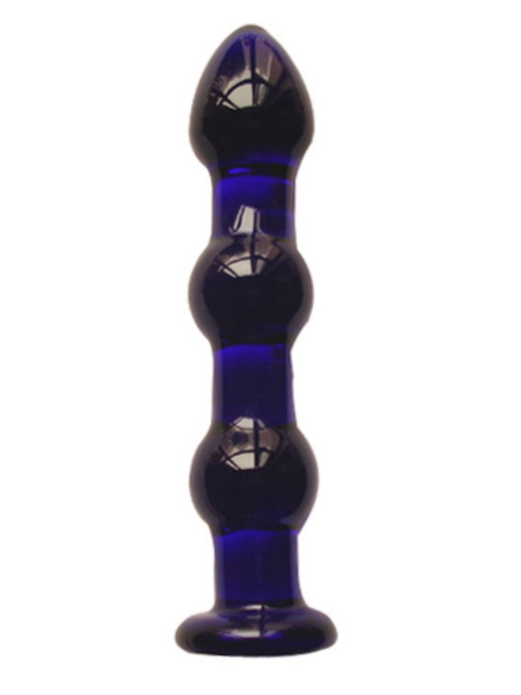 Blue Wave Glass Dildo 7.5 Inches