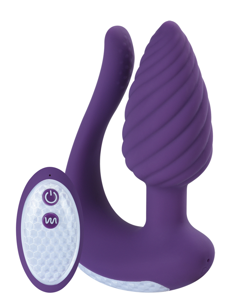 Remote Control Spiral Anal Plug &amp; Tail Vibrator