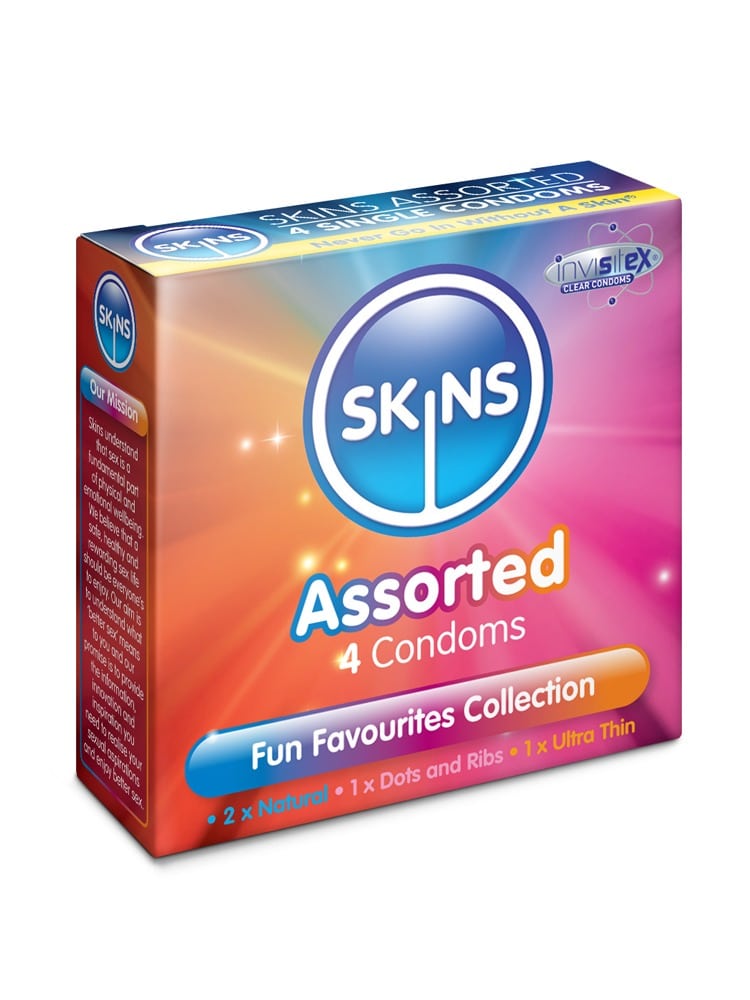 Skins Assorted Condoms – 4 Pack