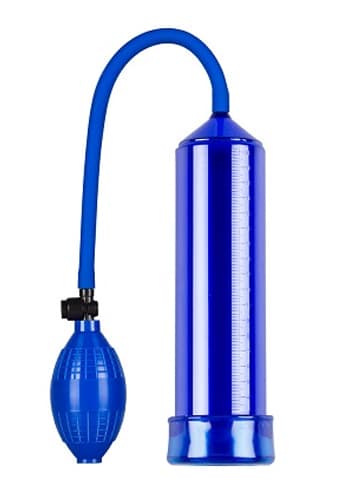 Beginners Penis Pump With O-Ring Blue