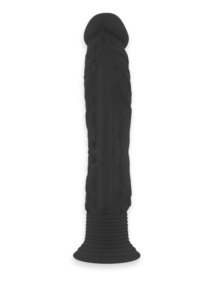 Black Dildo Vibrator with Suction Cup Base 6 Inch
