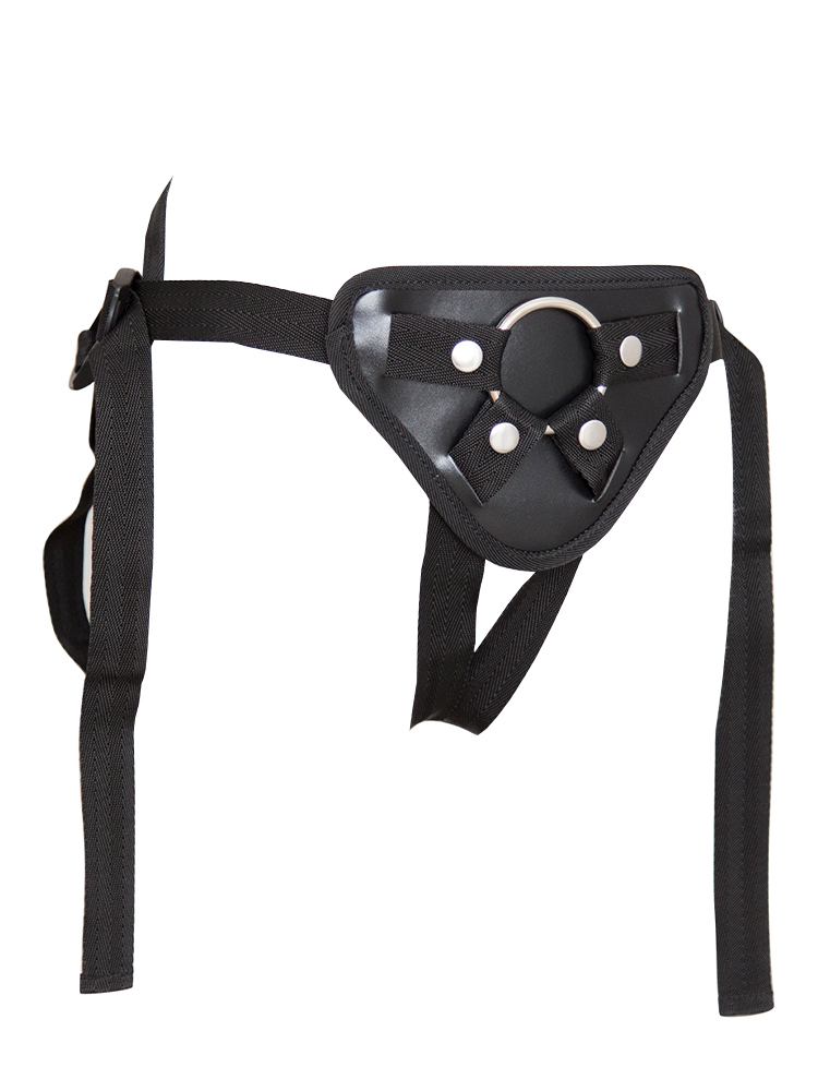 Black Back Padded Strap-On Harness