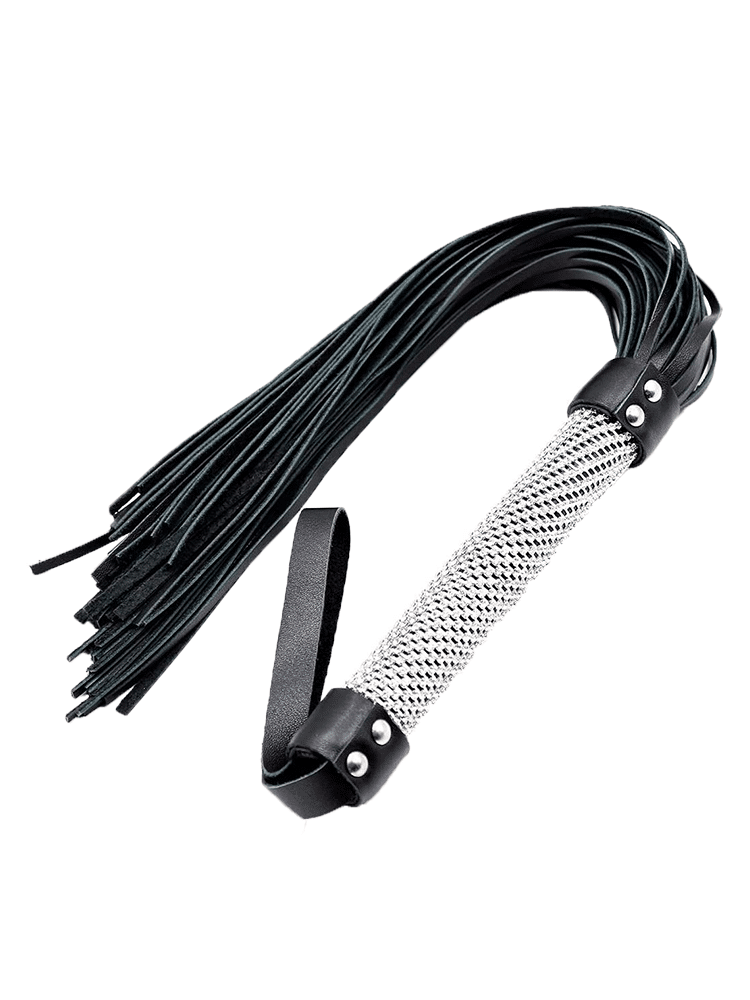 Diamond Handle Whip with Black Tassels