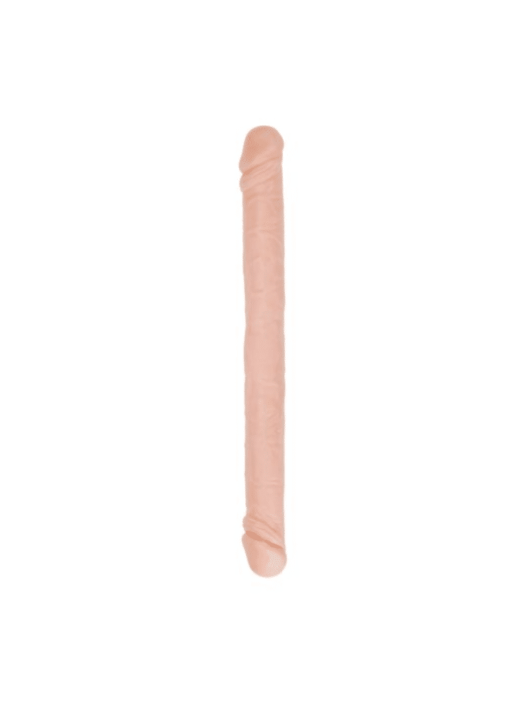 Double Ended Realistic Dildo 18.25 Inch- Flesh