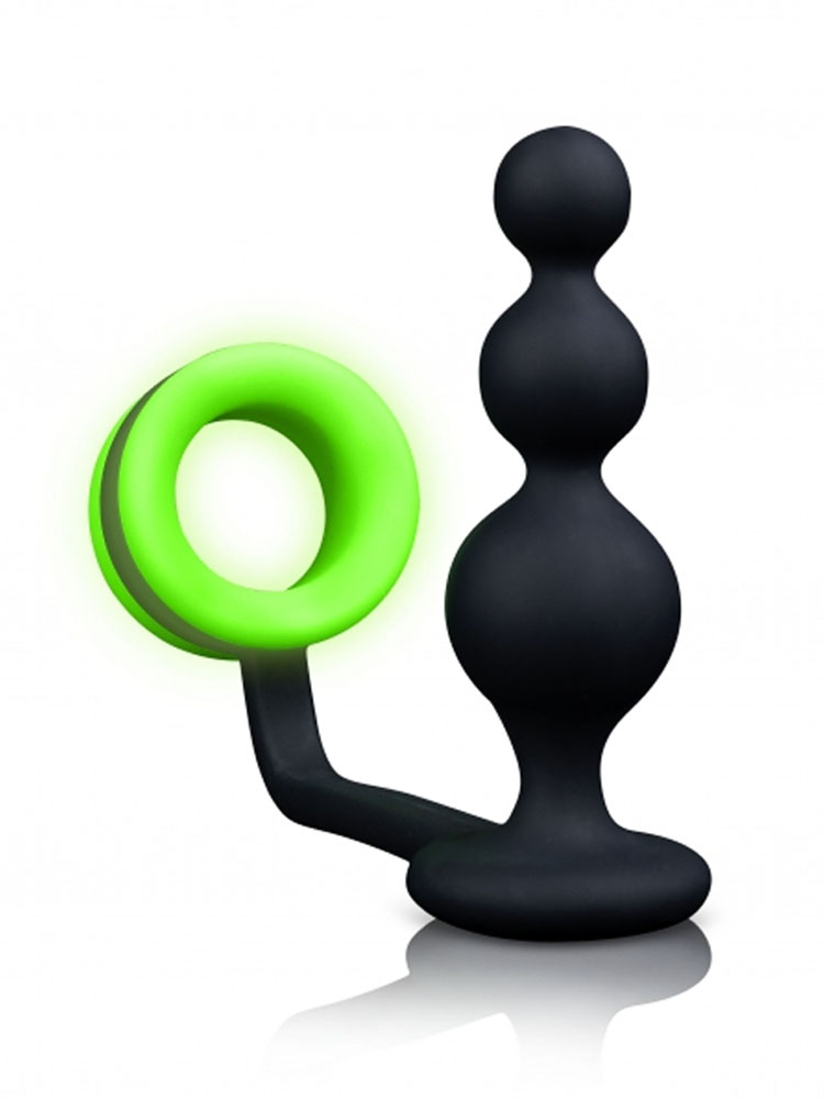 Glow in the Dark Butt Plug &amp; Detachable Cock Ring