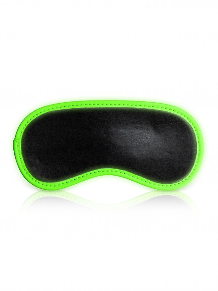 Glow in the Dark Leather Eye Mask