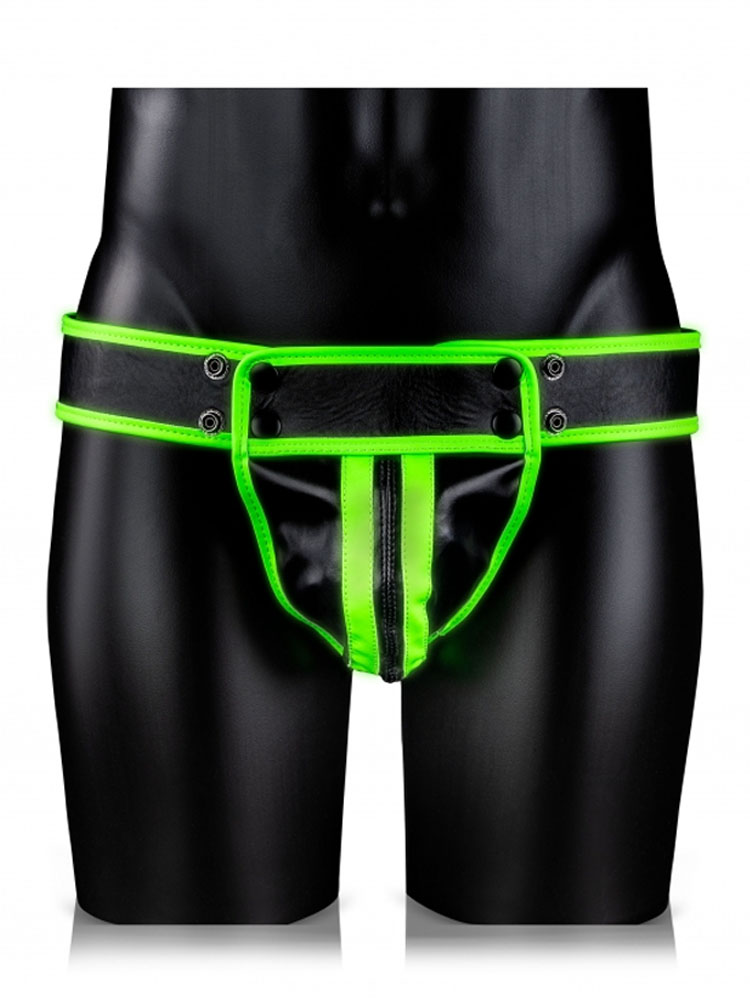 Glow in the Dark Thin Striped Jock Strap S/M