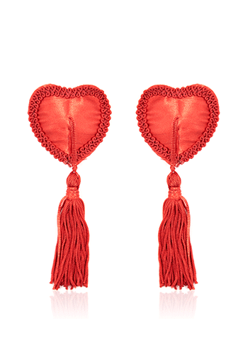 Heart Nipple Covers with Tassels