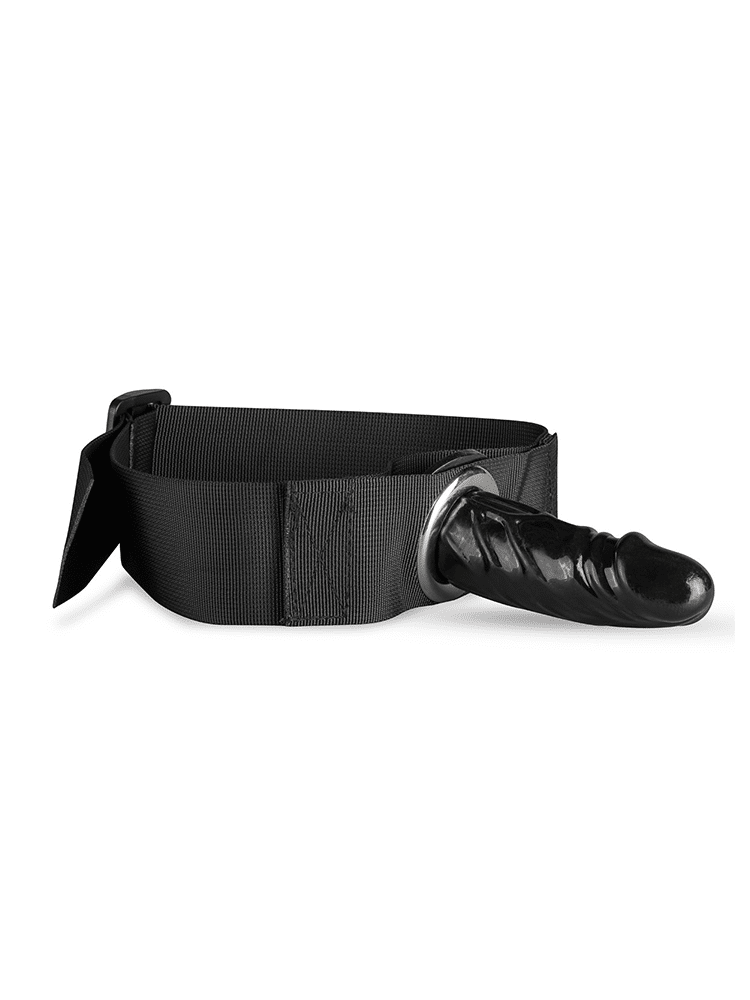 Leg Dildo with Black Adjustable Strap 4 Inch