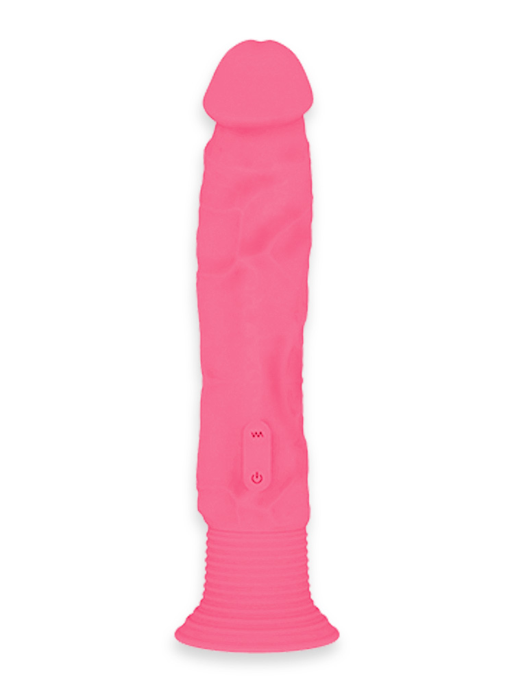 Pink Dildo Vibrator with Suction Cup Base 6 Inch