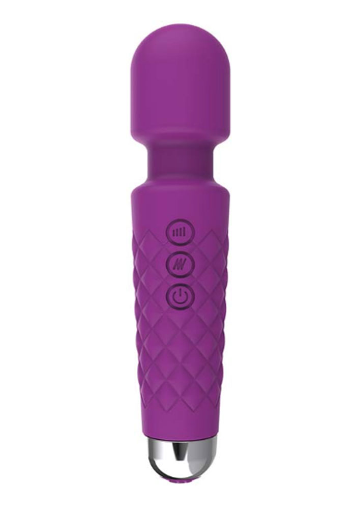 Rechargeable Purple Massage Wand 8 Inch