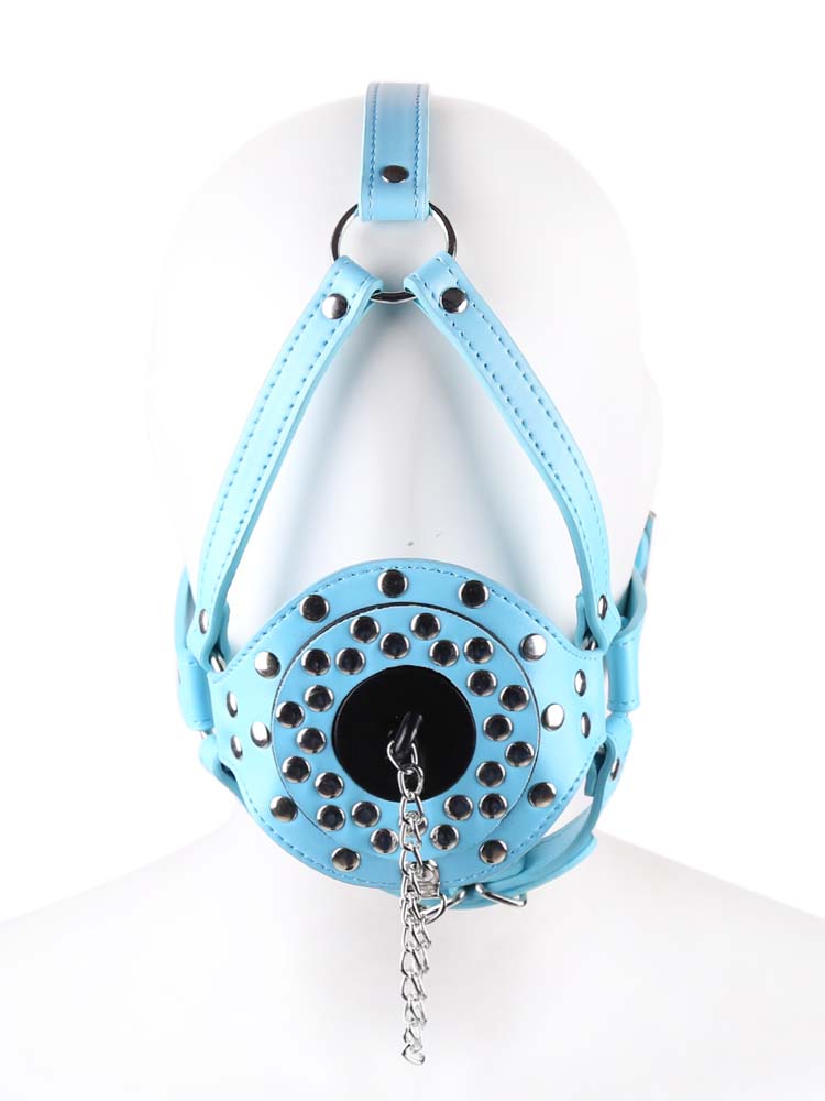 Riveted Strap Mask &amp; Plug Hole Gag