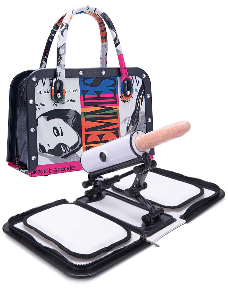 Handbag Sex Machine with Thrusting Vibrating Dildo – Femme