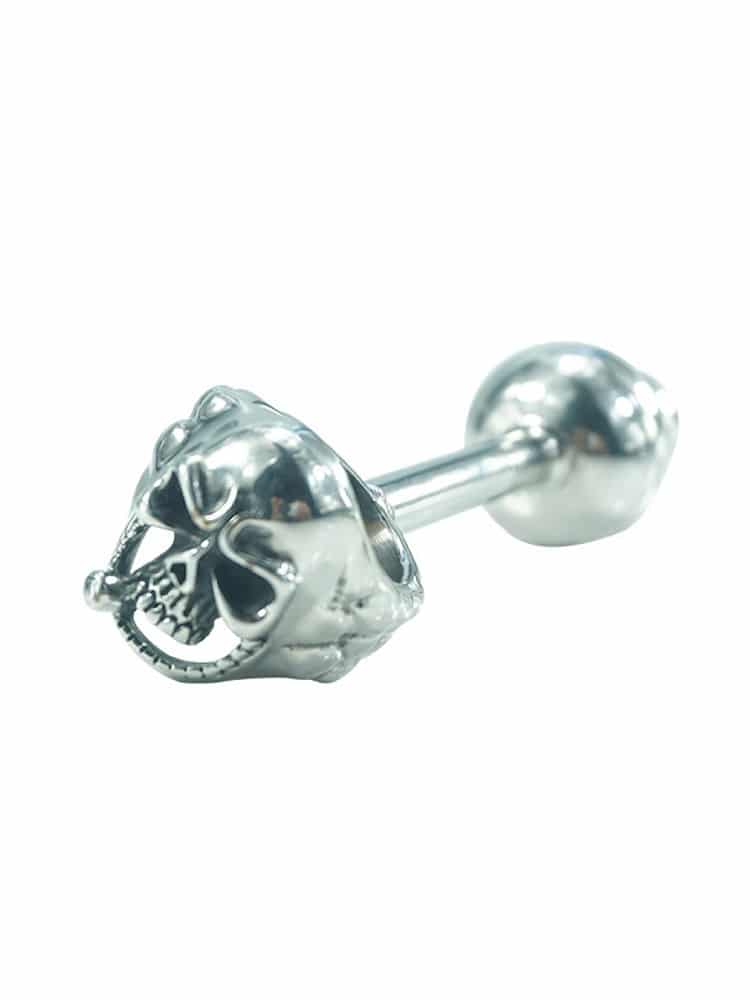Metal Butt Plug with Skull Handle 3.5 Inch