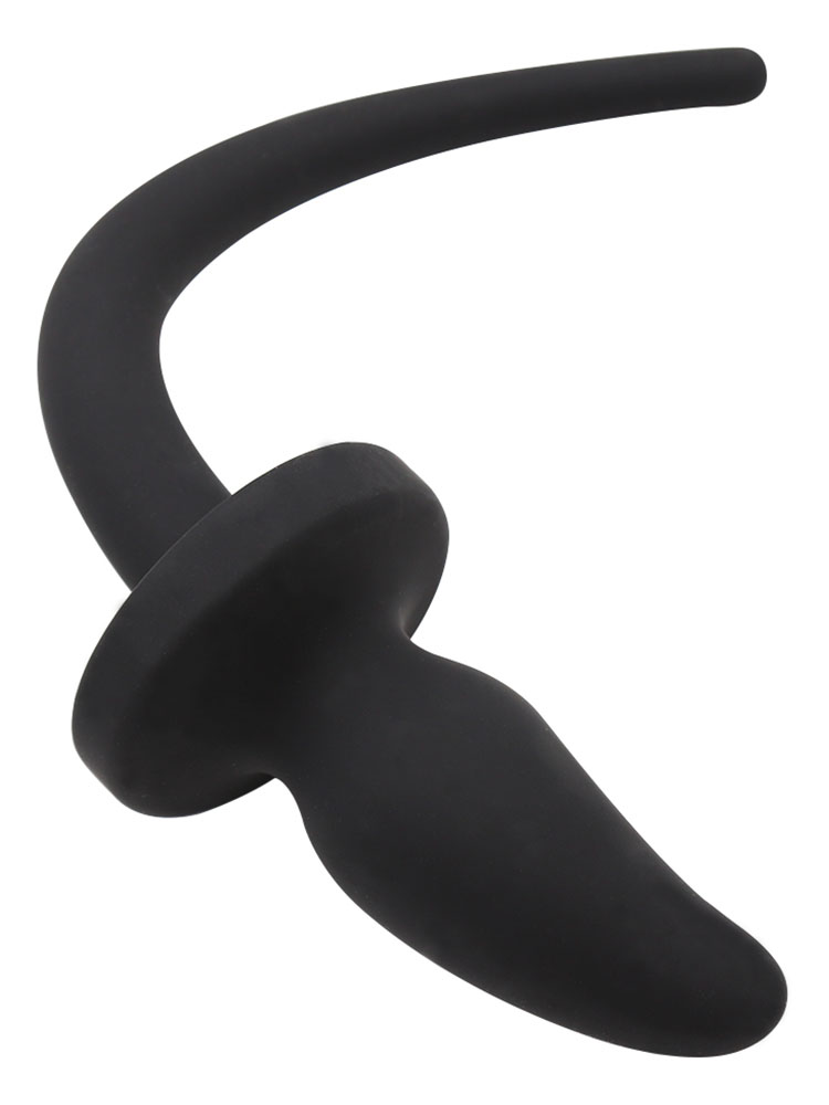 Thick Silicone Dog Tail Butt Plug 4 Inches
