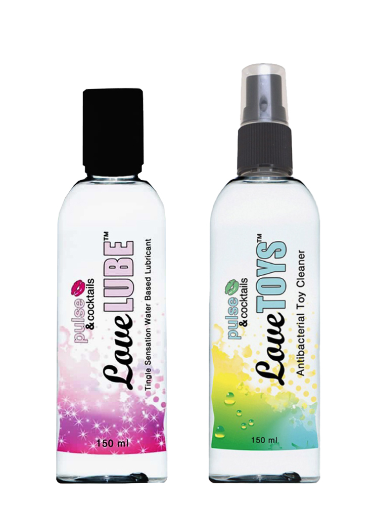 Tingling Lubricant &amp; Toy Cleaner Bundle